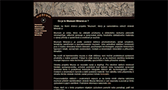 Desktop Screenshot of muzeum.mineral.cz